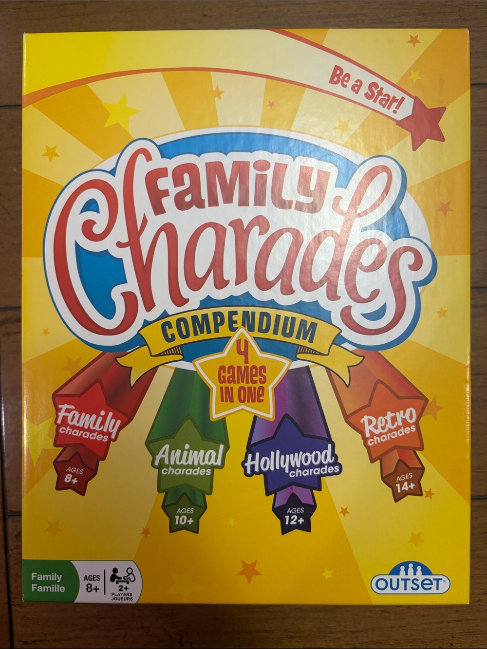 Family Charades Compendium Party Game Party Ages 8+ 2+ Players